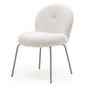 MIRANDO Light Beige Chair with Rounded Shapes
