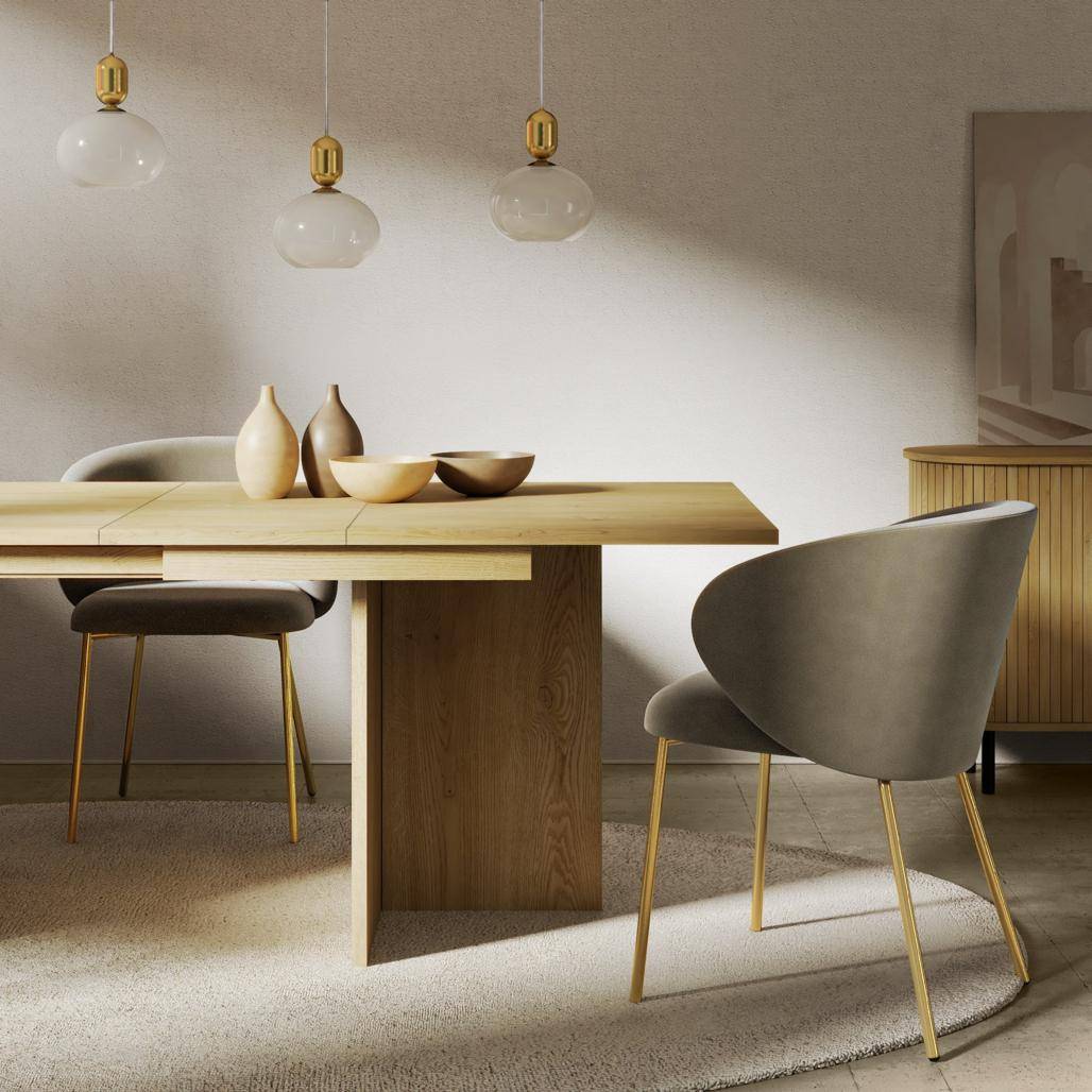Tavolo allungabile ASH 140-200 cm, rovere Cremona Torro