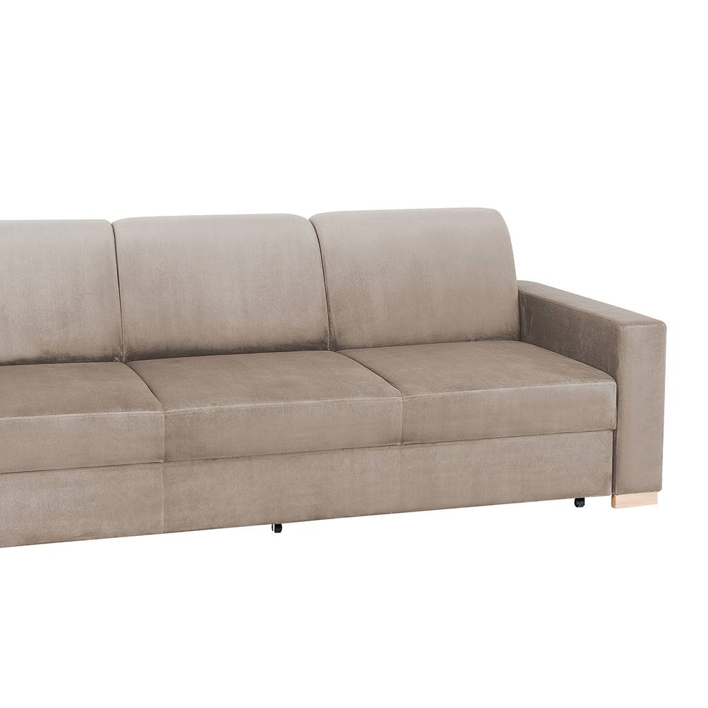 Divano letto STABLE 3 posti - beige, naturale