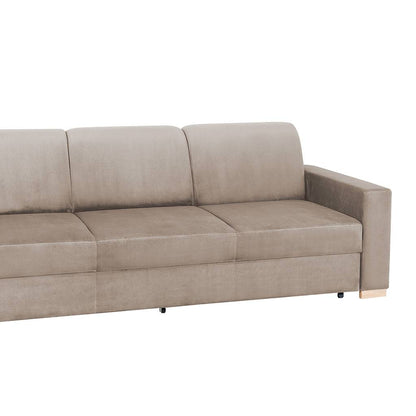 Divano letto STABLE 3 posti - beige, naturale