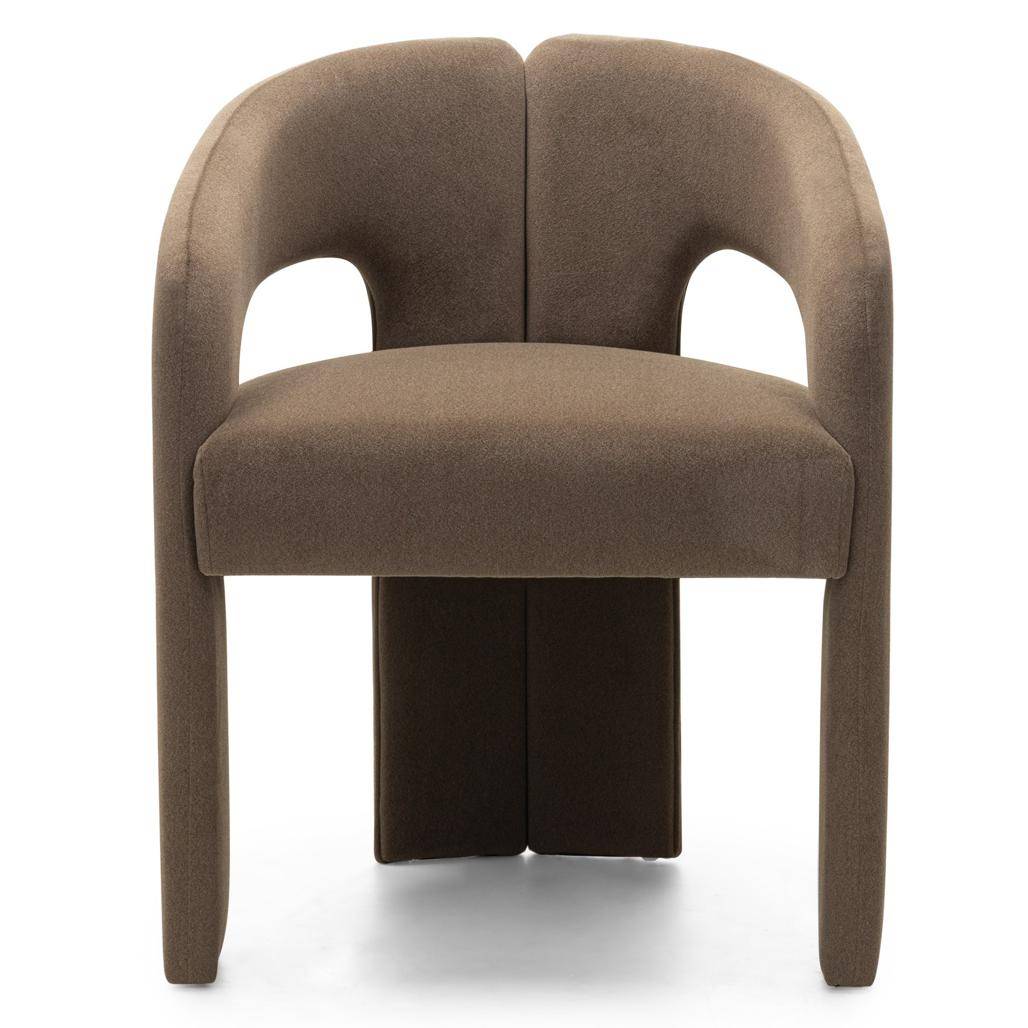 Sedia imbottita JOEL, mocca