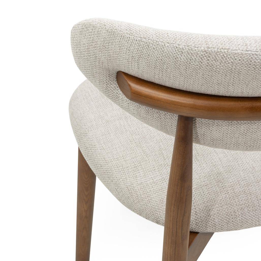 Sedia da Pranzo MIRALI Beige e Marrone