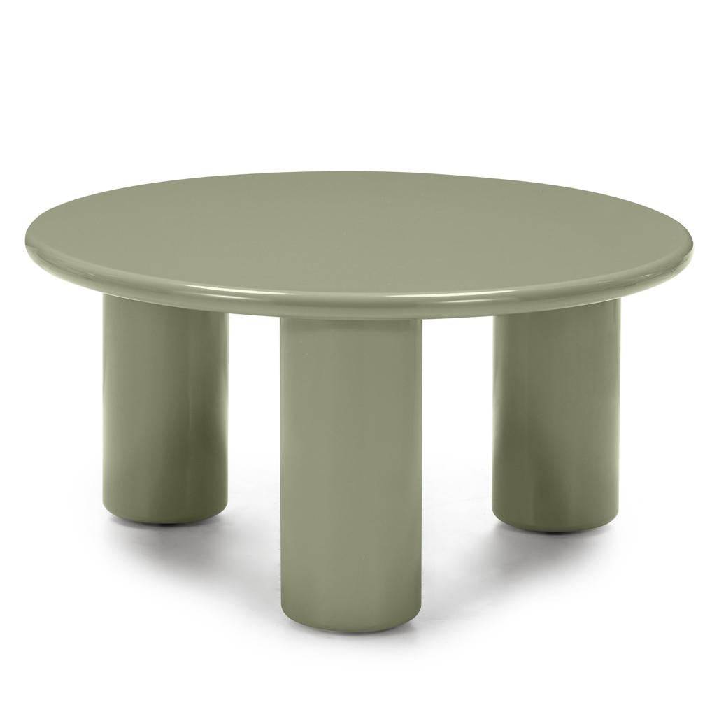 Tavolino Caffè LECREL 80 cm, oliva, lucido