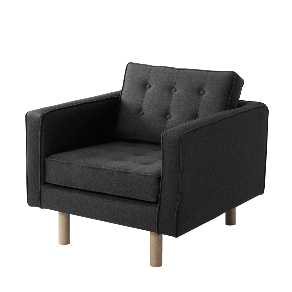 Sessel TOPIC WOOD, Carbon, Naturholz