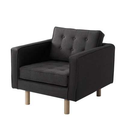 Sessel TOPIC WOOD, Carbon, Naturholz