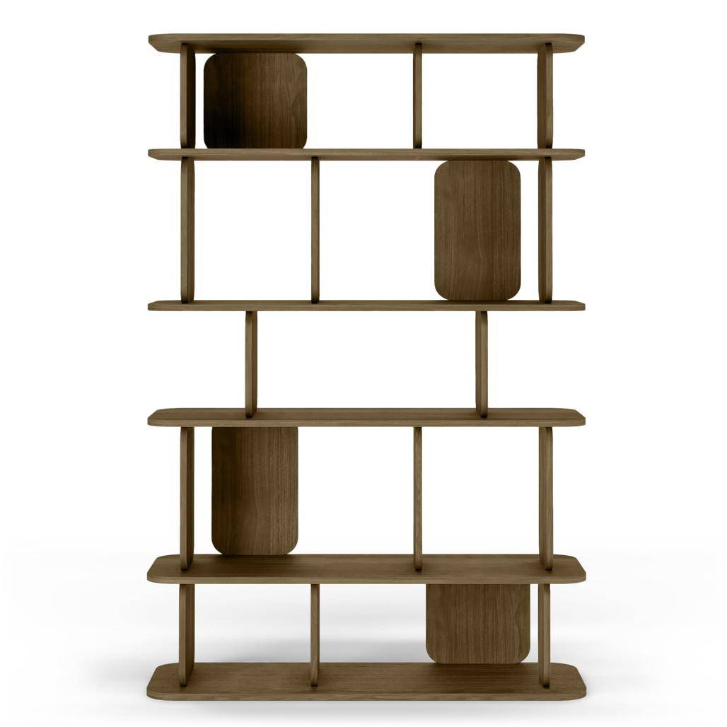 Scaffale alto arrotondato SALA, marrone espresso