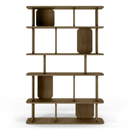 Scaffale alto arrotondato SALA, marrone espresso