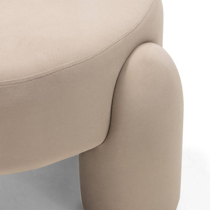 Loungesessel LUCCA hellbeige Samt