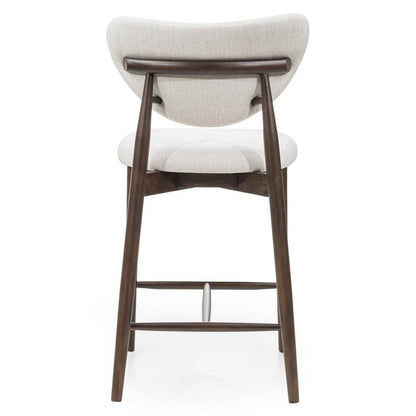 Esszimmerhocker JULIETTE Beige/Nussbaum
