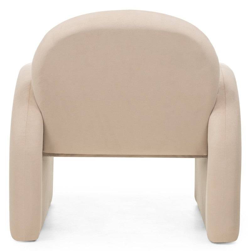 Loungesessel JADA hellbeige Samt