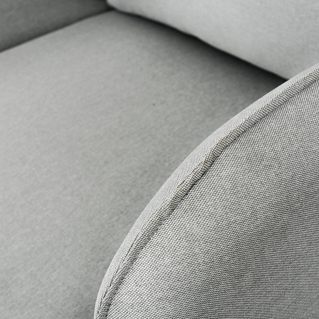Ecksofa POSH L WOOD Platin