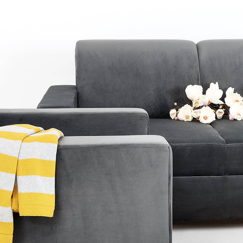 Divano STABLE 2 posti - grigio lilla, naturale