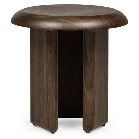 EOK 50 cm Side Table, dark walnut