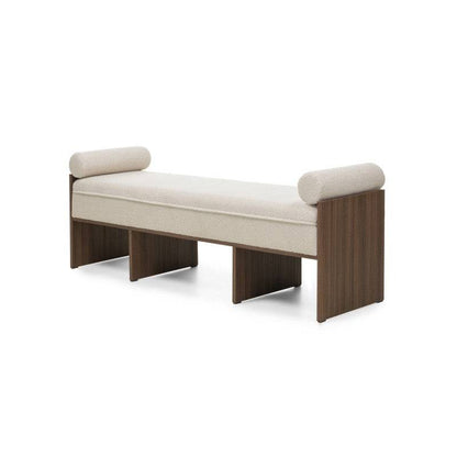 Panchetta FOPPO Bouclé Beige Chiaro, Noce Wisconsin