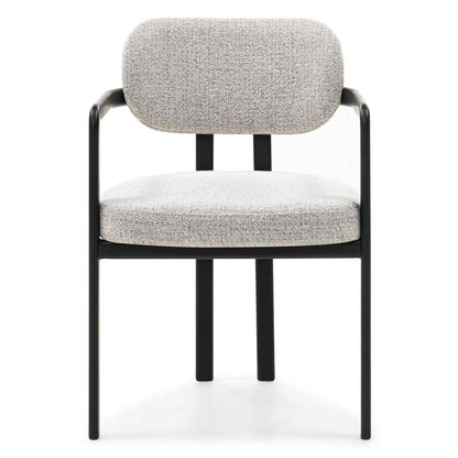Polsterstuhl FLAIRE, Grau-Beige und Schwarz