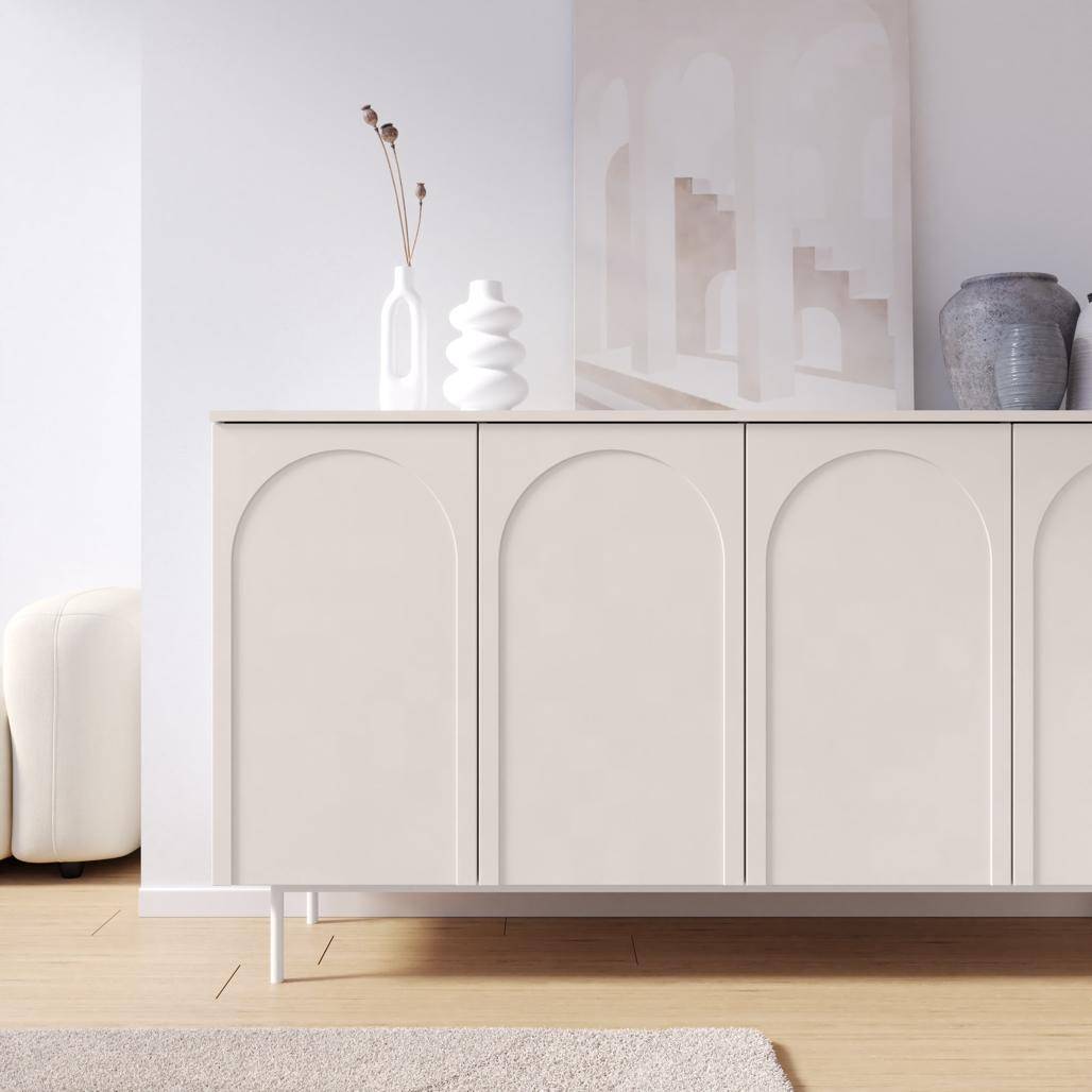 Credenza AESTHETIC quattro ante, cashmere