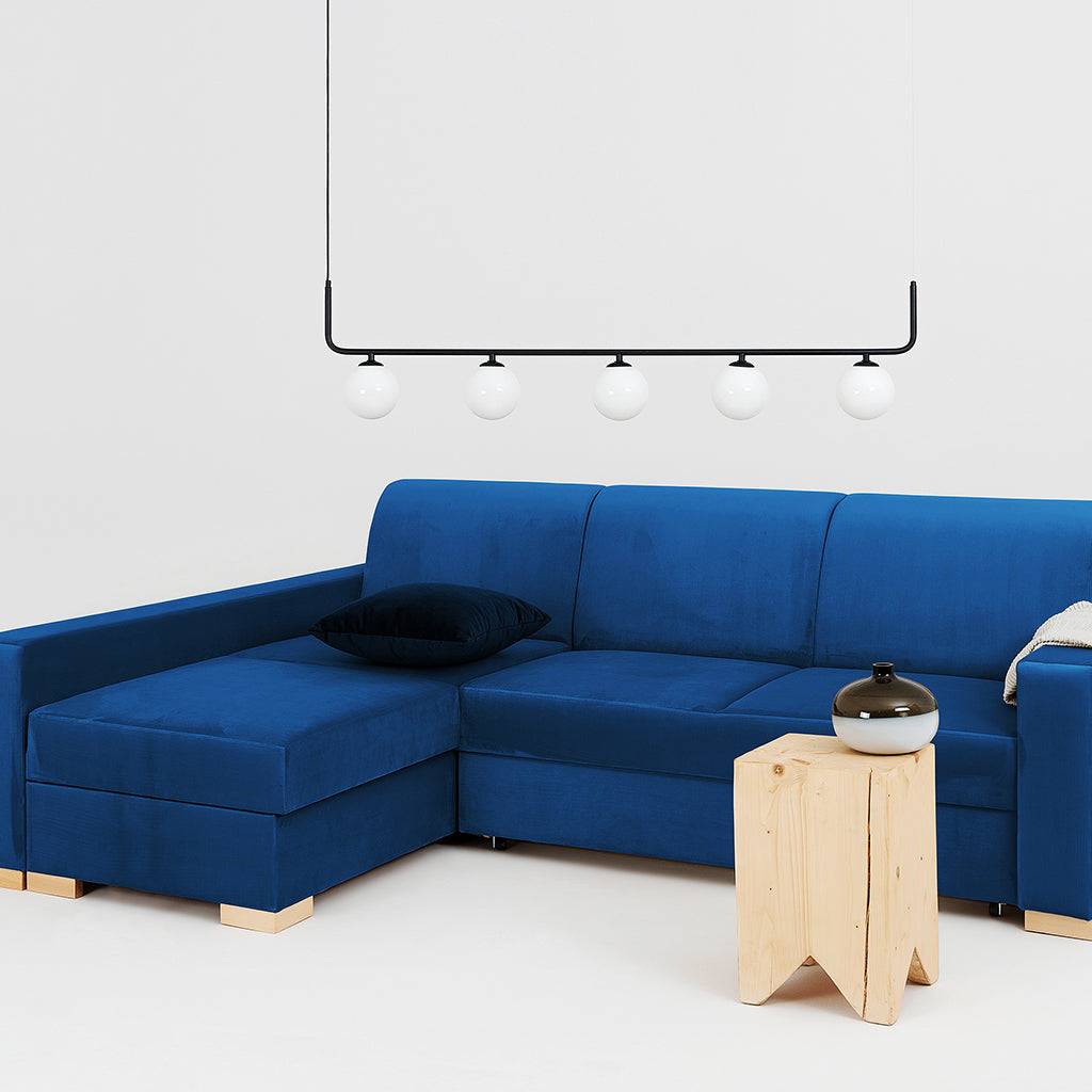 Ecksofa mit Schlaffunktion STABLE L - Chokeberry