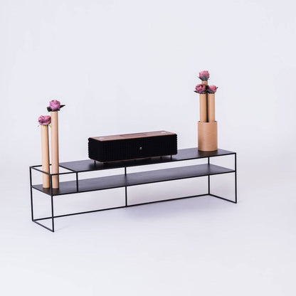Tavolo RTV SENSO FLOWER METAL 170x45 L - nero