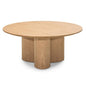 NAORA round coffee table 100 cm, natural oak