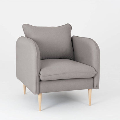 Poltrona POSH WOOD - Acciaio, Naturale