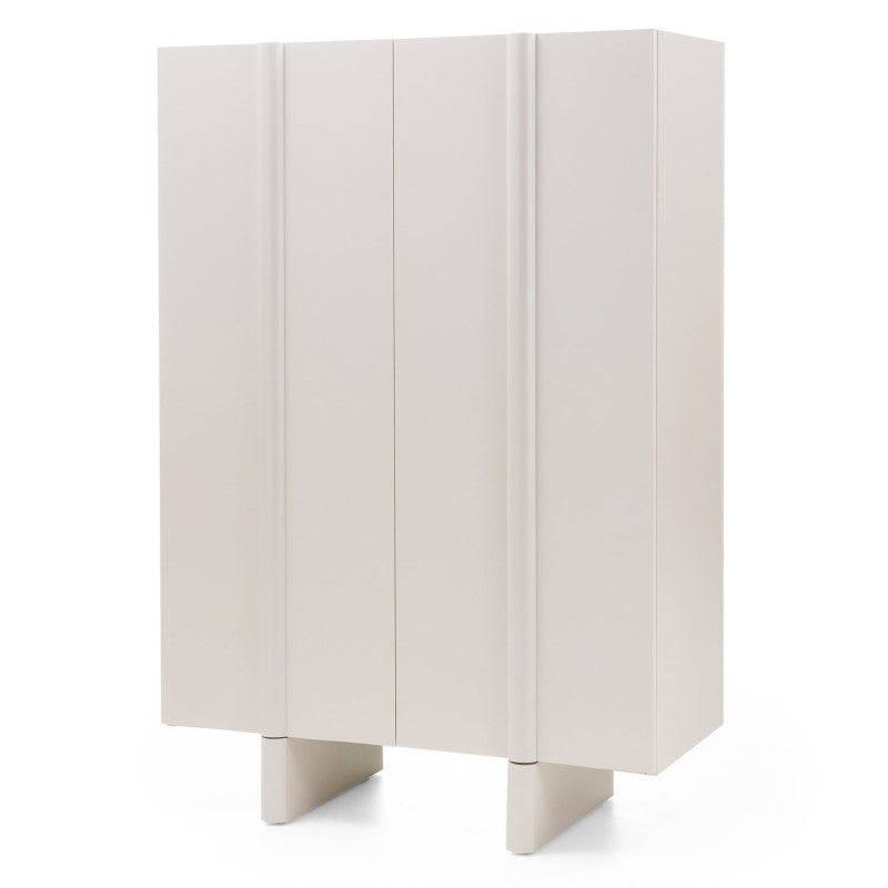 Cassettiera OSSM 2 porte cashmere, fronti arrotondati