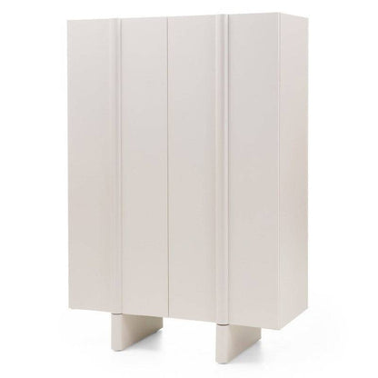 Cassettiera OSSM 2 porte cashmere, fronti arrotondati
