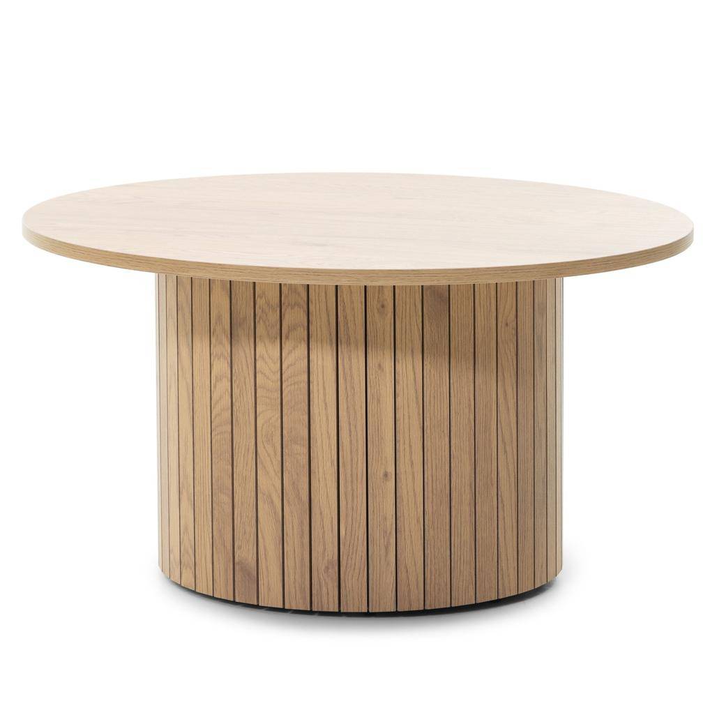 Tavolino Caffè UNANIME Ø80 cm, rovere