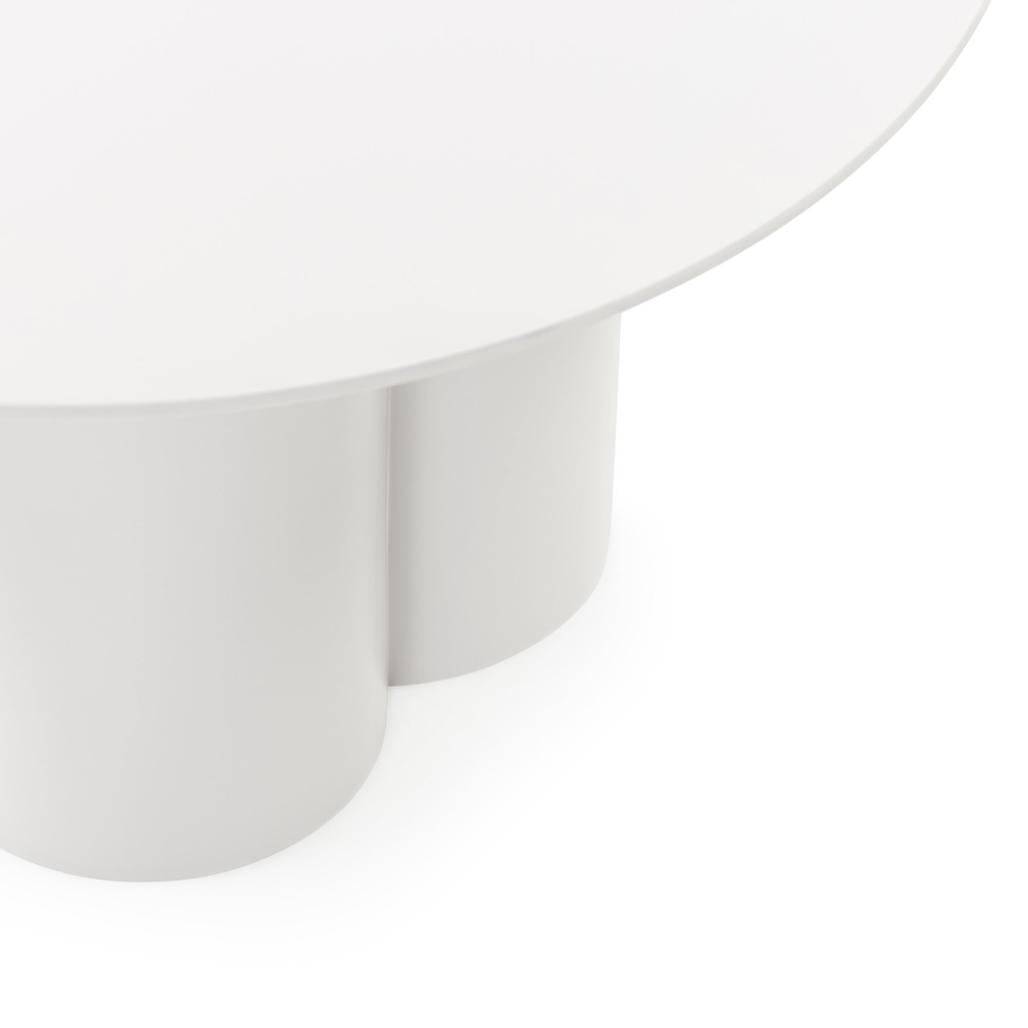 Tavolino Caffè LAVANO 80 cm, tondo, grigio beige