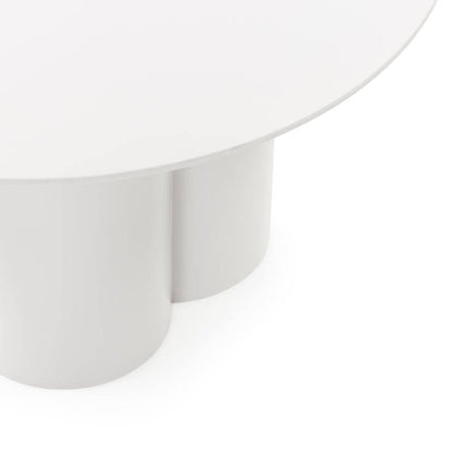 Tavolino Caffè LAVANO 80 cm, tondo, grigio beige