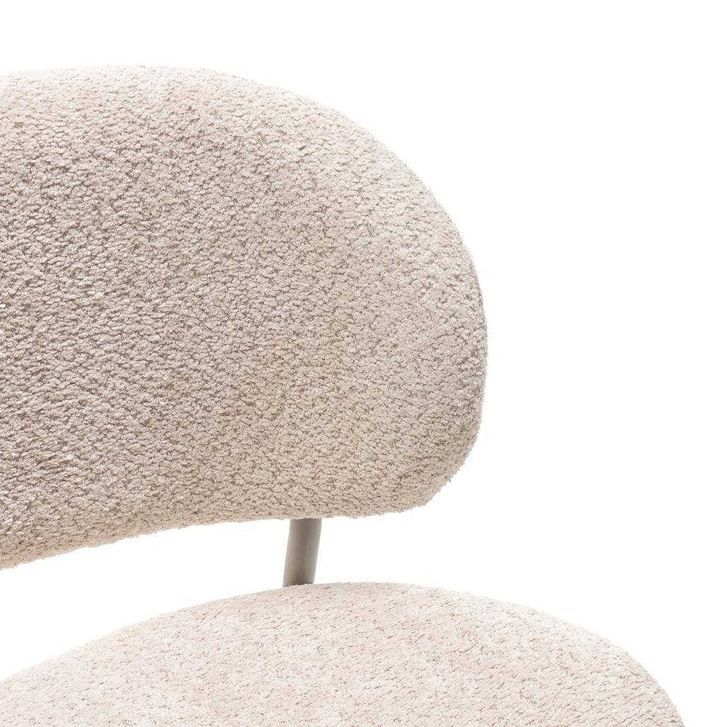 Polsterstuhl SUKRA, Beige, Bouclé