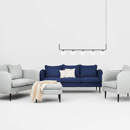 Divano POSH 3 posti - Nero Inchiostro