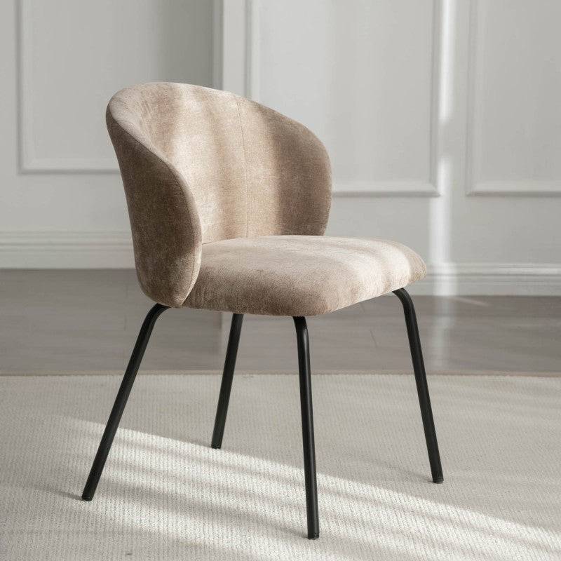 Esszimmerstuhl ARISA, braun/schwarze Beine