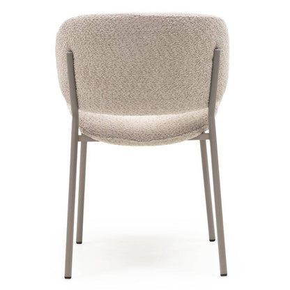 Polsterstuhl SUKRA, Beige, Bouclé