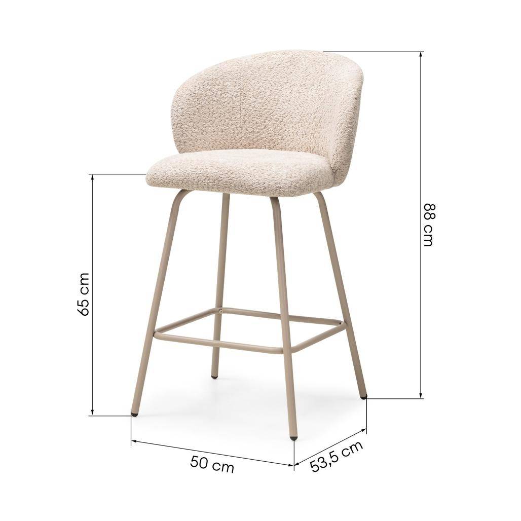 Barhocker LUEUR, beige
