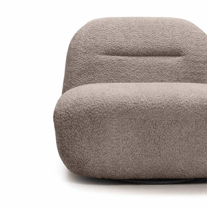 Sessel BOCHIC Drehsockel, Braun-Grau
