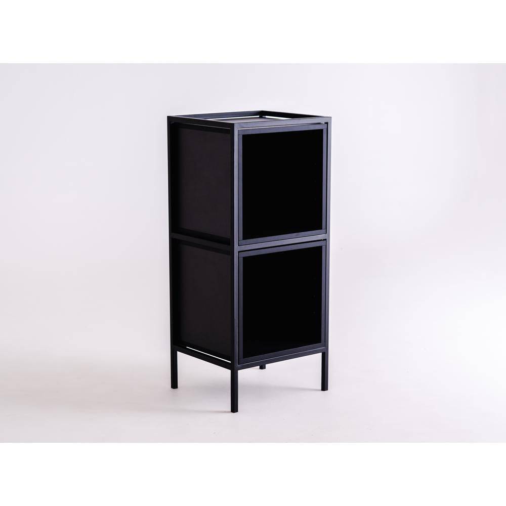 Rack SKAP Schwarz - 1 Regalboden 2 Boxen