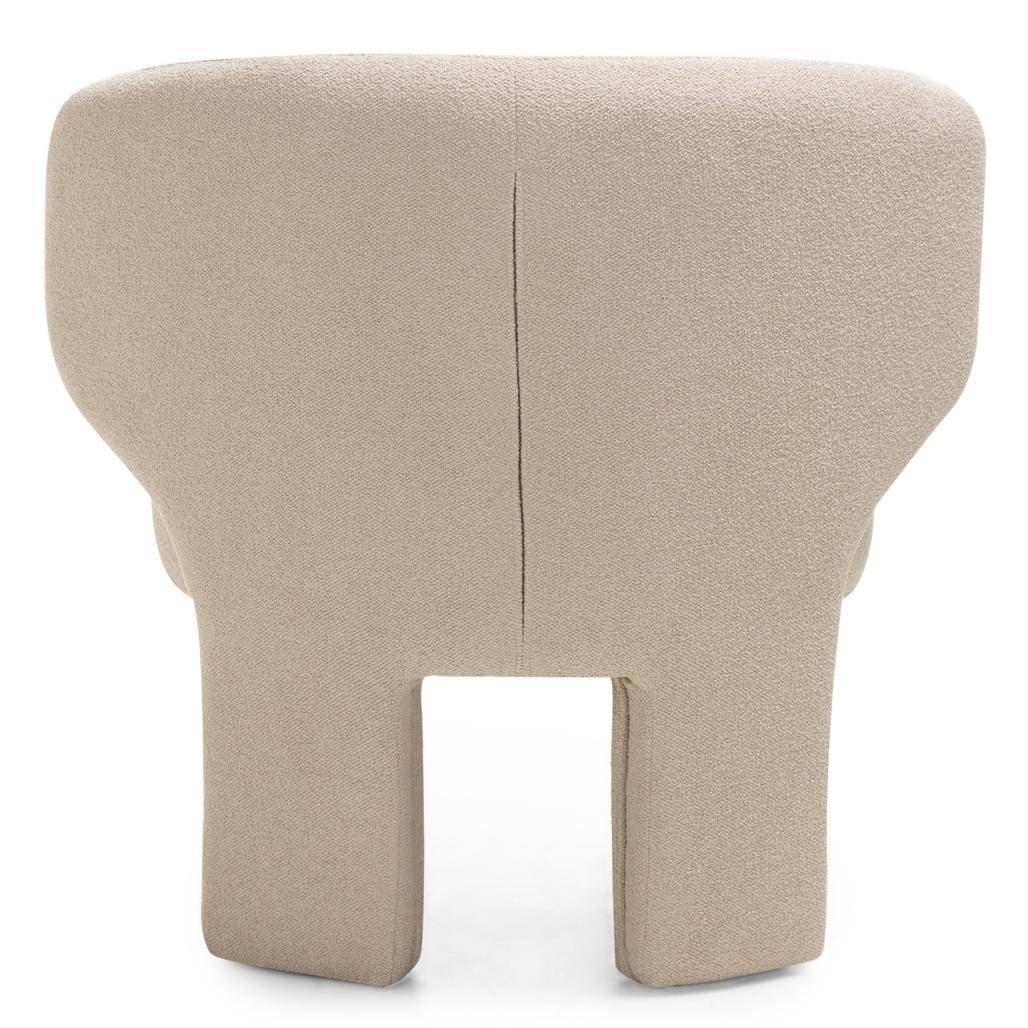 Poltrona imbottita SELENE, beige, bouclé