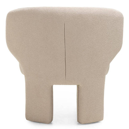 Poltrona imbottita SELENE, beige, bouclé