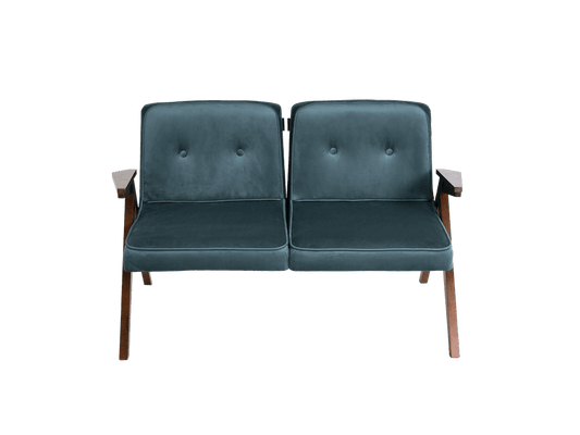 2-seater sofa VINC - blueberry, hazelnut