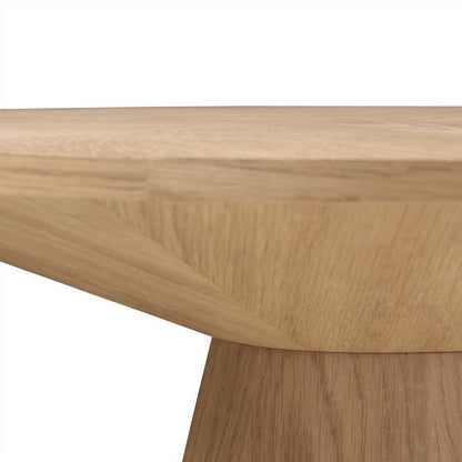 Tavolino laterale ORB, 60 cm, rotondo, quercia