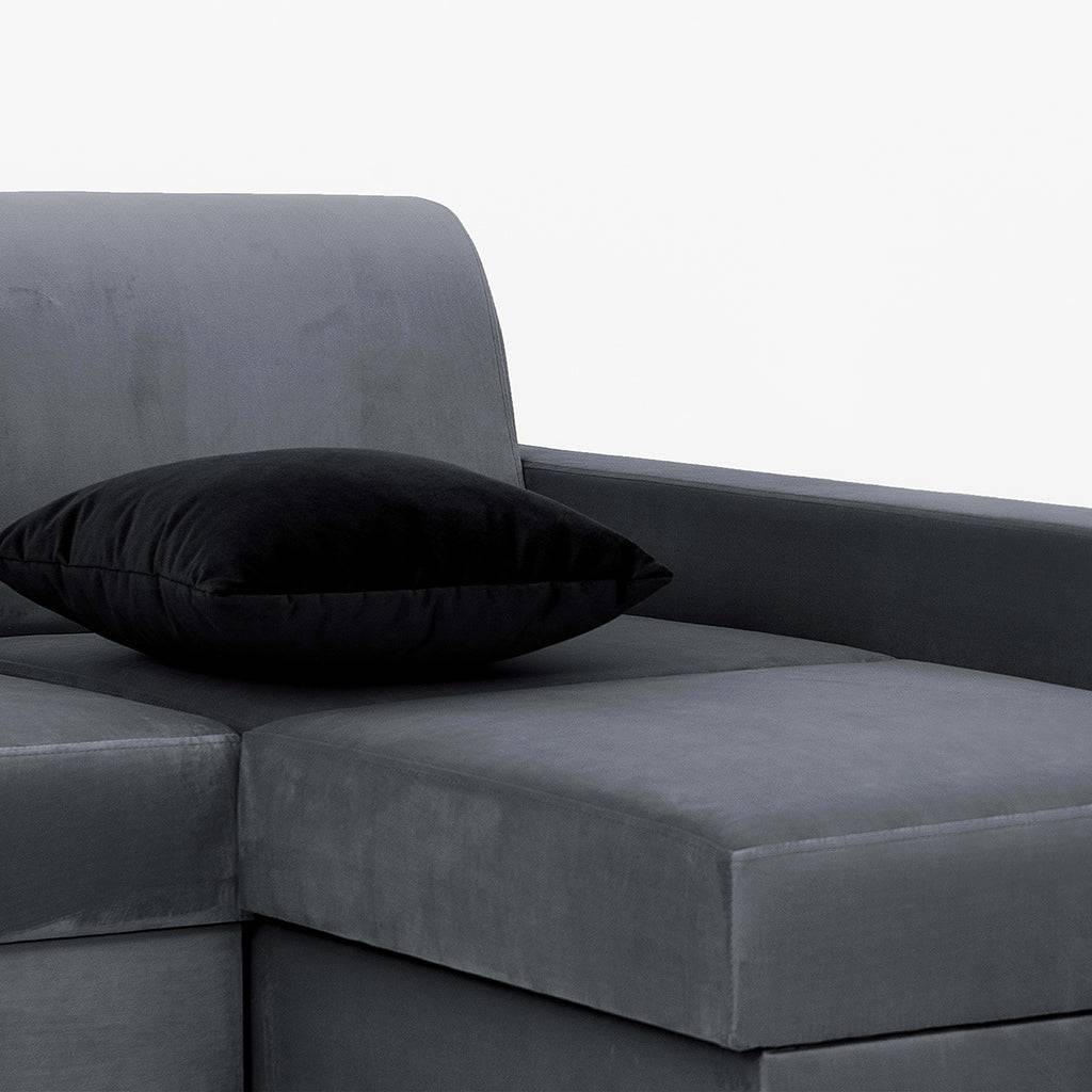 Eckschlafsofa STABLE R - Grau Lila