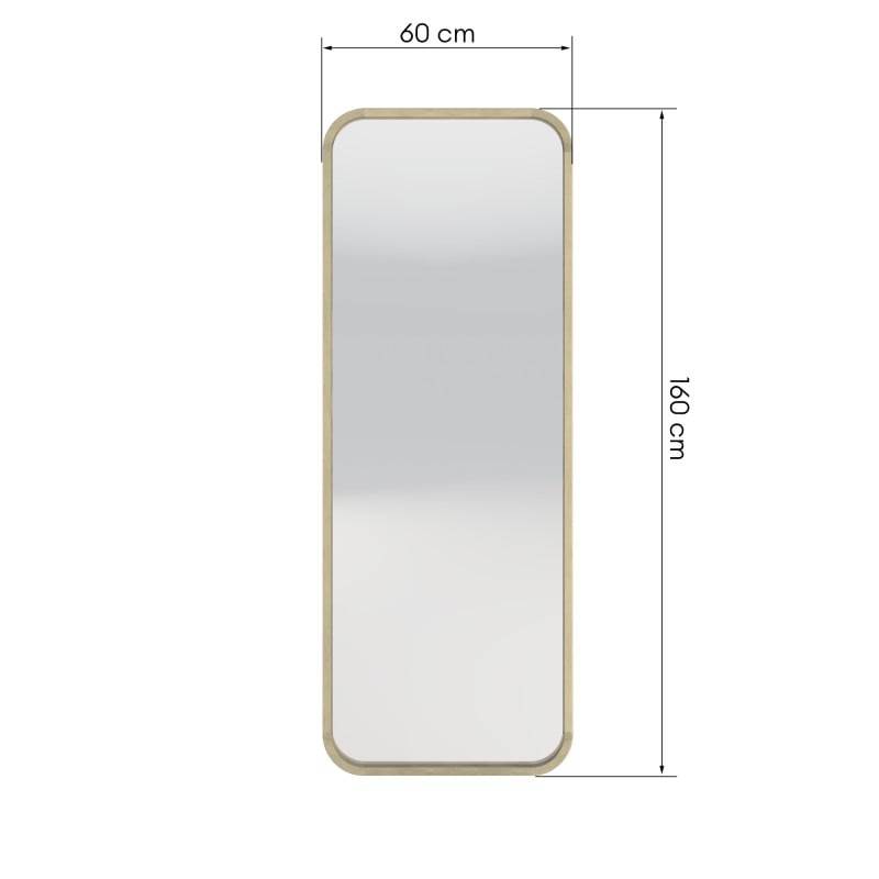 Spiegel SIMPLE II 60x160 cm, rechteckig, Naturholz