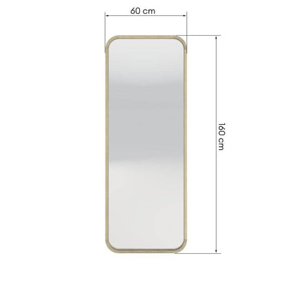 Spiegel SIMPLE II 60x160 cm, rechteckig, Naturholz