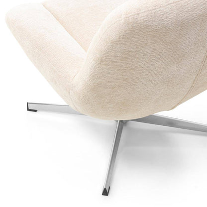 Poltrona girevole RENO, beige