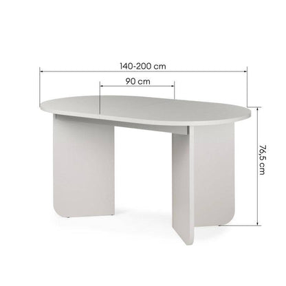 Tavolo MAUT allungabile 140-200 cm, cashmere