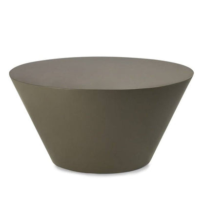 Beistelltisch ELISSA Ø80 cm, graugrün, glänzend