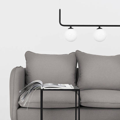 Ecksofa POSH P Schwarz - Stahl