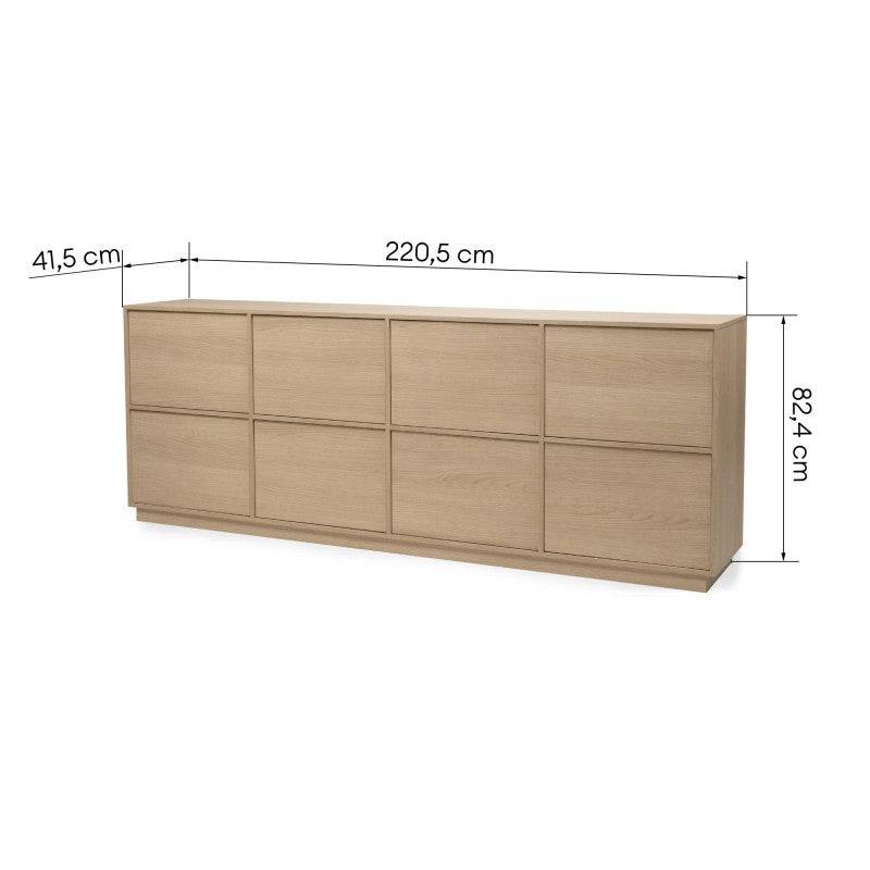 Credenza WASABI rovere Lindberg 220 cm