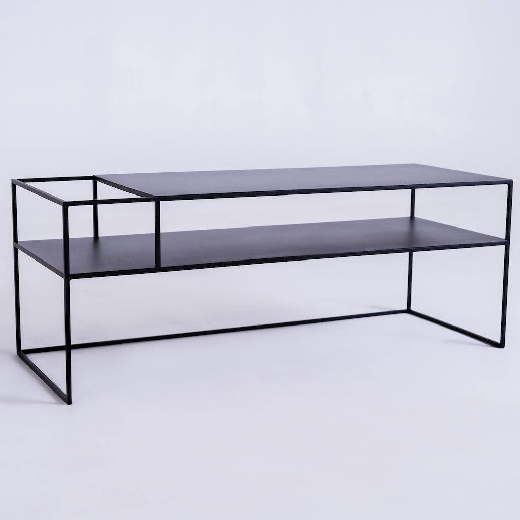 Tavolo RTV SENSO FLOWER METAL 120x45 L - nero
