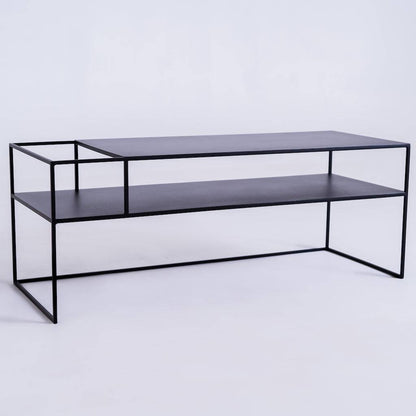 Tavolo RTV SENSO FLOWER METAL 120x45 L - nero